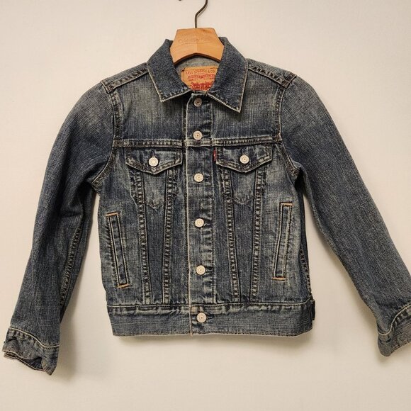 Levis Denim Jacket Trucker Blue Jean Womens Size Small Button Up 57511 - Picture 2 of 14